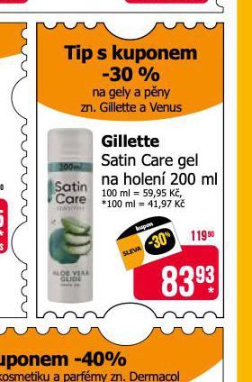 GILLETTE SATIN CARE GEL NA HOLEN