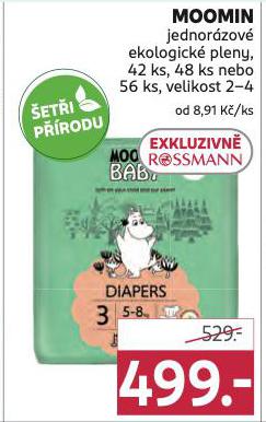 MOOMIN JEDNORZOV EKOLOGICK PLENY