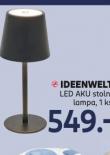 IDEENWELT LED AKU STOLN LAMPA