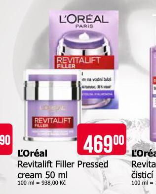 L'ORAL REVITALIFT FILLER PRESSED CREAM