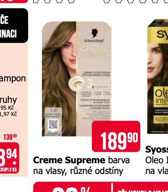 CREME SUPREME BARVA NA VLASY