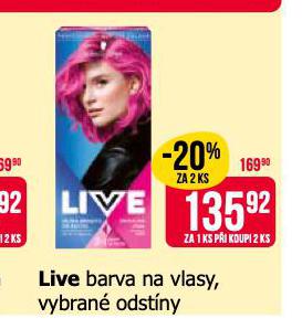 LIVE BARVA NA VLASY