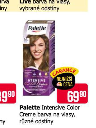 PALETTE BARVA NA VLASY