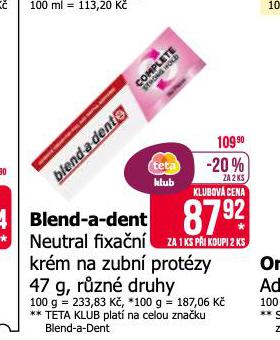 BLEND A DENT FIXAN KRM NA ZUBN PROTZU