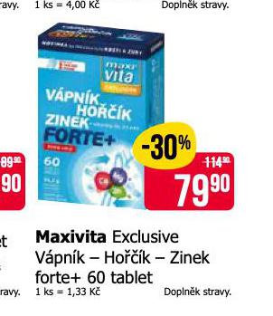 MAXIVITA EXCLUSIVE VPNK - HOK - ZINEK