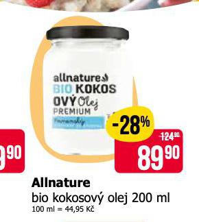 ALLNATURE BIO KOKOSOV OLEJ