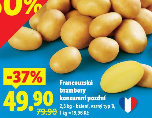 FRANCOUZSK BRAMBORY KONZUMN POZDN