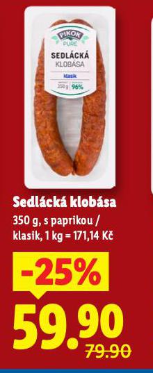 SEDLCK KLOBSA