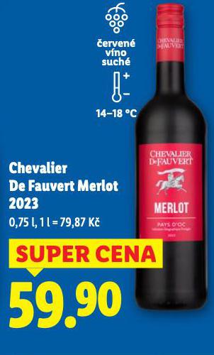 CHEVALIER DE FAUVERT MERLOT 2023
