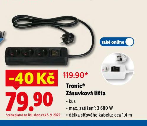 TRONIC ZASUVKOV LITA
