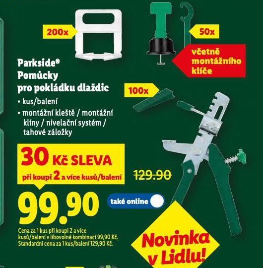 PARKSIDE POMCKY PRO POKLDKU DLADIC