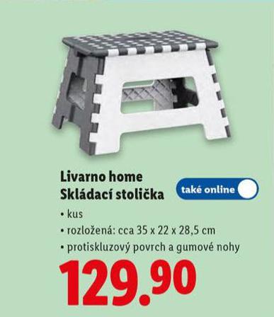 LIVARNO HOME SKLDAC STOLIKA