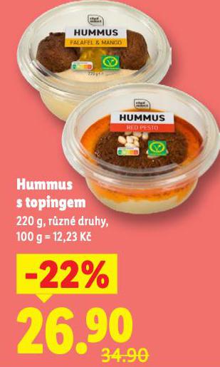 HUMMUS S TOPINGEM