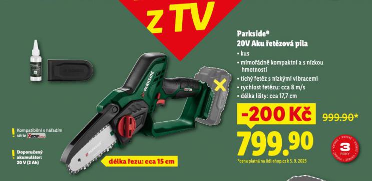 PARKSIDE 20V AKU ETZOV PILA