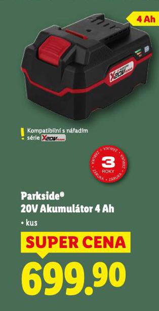 PARKSIDE 20V AKUMULTOR 4 AH