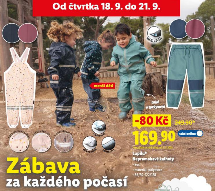 LUPILU NEPROMOKAV KALHOTY