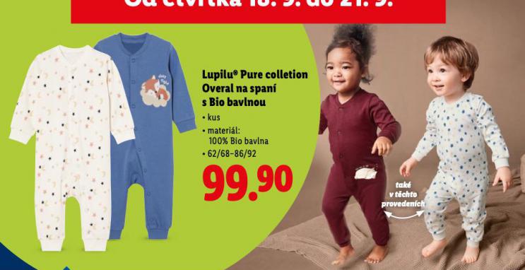 LUPILU OVERAL NA SPAN S BIO BAVLNOU