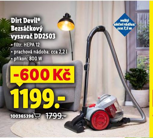 DIRT DEVIL BEZSKOV VYSAVA