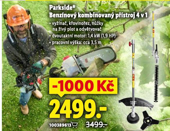 PARKSIDE BENZNOV KOMBINOVAN PSTROJ 4 V 1