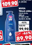 NIVEA TĚLOVÉ MLÉKO