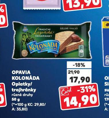 OPAVIA KOLONDA OPLATKY