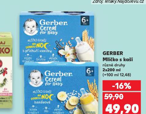 GERBER CEREAL MLKO S KA