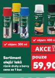 SORTIMENT OLEJŮ