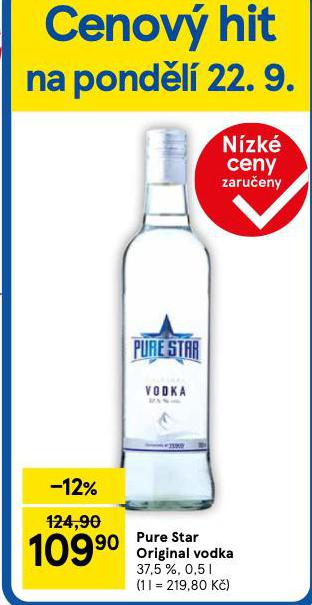 PURE STAR ORIGINAL VODKA