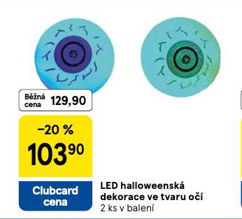 LED HALLOWEENSK DEKORACE VE TVARU O