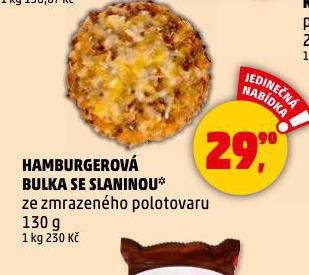 HAMBURGEROV BULKA SE SLANINOU