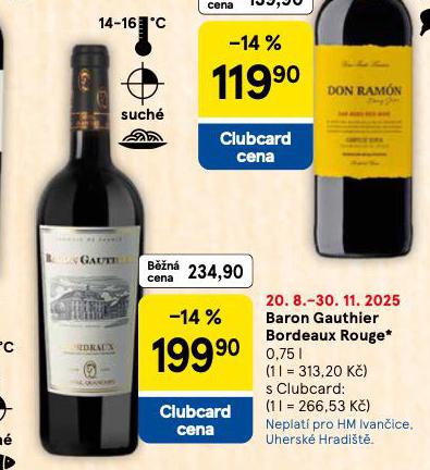 BARON GAUTHIER BORDEAUX ROUGE