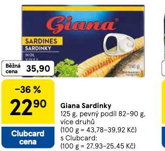 GIANA SARDINKY