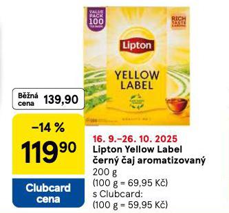 LIPTON YELLOW LABEL ERN AJ AROMATIZOVN