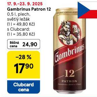 GAMBRINUS PATRON 12