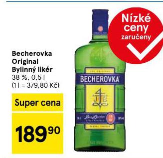 BECHEROVKA ORIGINAL BYLINN LIKR