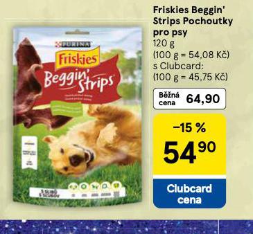 FRISKIES BEGGIN STRIPS POCHOUTKY PRO PSY