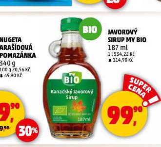 JAVOROV SIRUP MY BIO