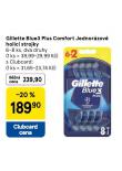 GILLETE BLUE3 JEDNORZOV HOLC STROJKY