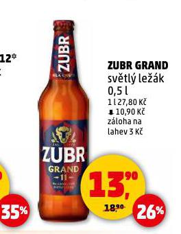 PIVO ZUBR GRAND