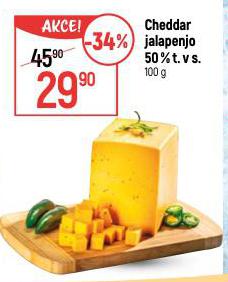 CHEDDAR JALAPENJO 50% T. V S.