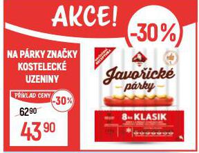 NA PRKY ZNAKY KOSTELECK UZENINY
