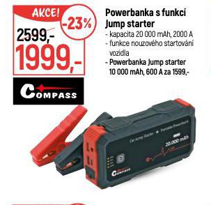 POWERBANKA S FUNKC JUMP STARTER