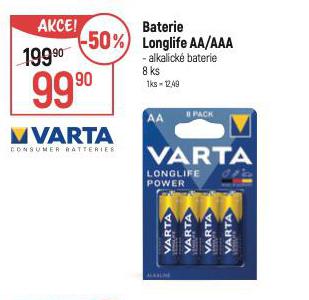 BATERIE LONGLIFE AAA