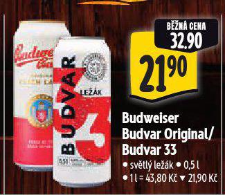 BUDWEISER BUDVAR 33