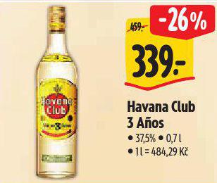 HAVANA CLUB 3 ANOS