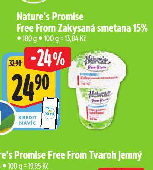 NATURES PROMISE FREE FROM ZAKYSAN SMETANA 15%