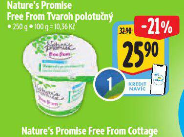 NATURES PROMISE FREE FROM TVAROH POLOTUN