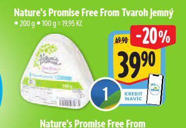 NATURES PROMISE FREE FROM TVAROH JEMN