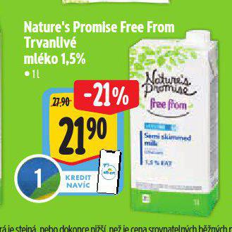 NATURES PROMISE FREE FROM TRVANLIV MLKO 1,5%