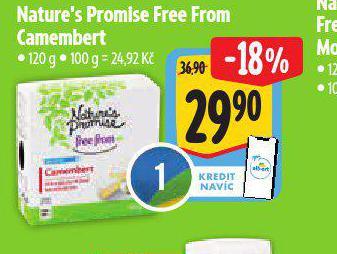 NATURES PROMISE FREE FROM CAMEMBERT